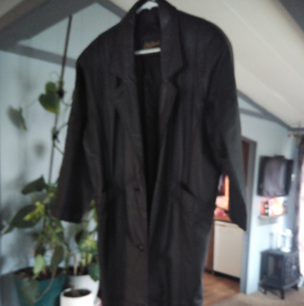 Jay Jacobs Leather Trench Size Medium